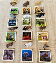 Load image into Gallery viewer, Montessori North American Wildlife Animal Matching Game for Preschoolers