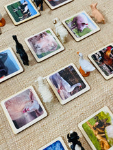 Load image into Gallery viewer, Miniature Farm Animals with Matching Cards - 2 Part Cards