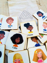 Load image into Gallery viewer, Emotion & Feelings Flash Cards for Children - Wooden Flash Cards Set - 6cm