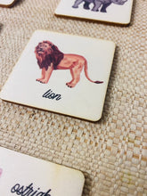 Load image into Gallery viewer, 24 Pieces Safari Wooden Memory Game