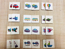 Load image into Gallery viewer, Transportation Wooden Memory Game