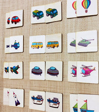 Load image into Gallery viewer, Transportation Wooden Memory Game