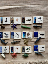 Load image into Gallery viewer, 3 - Parts Montessori Ocean Animals Matching Game