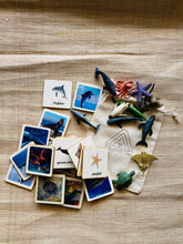 Load image into Gallery viewer, 3 - Parts Montessori Ocean Animals Matching Game