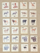 Load image into Gallery viewer, 24 Pieces Safari Wooden Memory Game