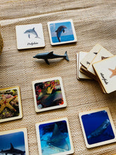 Load image into Gallery viewer, 3 - Parts Montessori Ocean Animals Matching Game