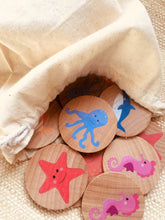 Load image into Gallery viewer, Montessori and Waldorf Inspired Sea Life Matching and Memory Game -  16 Piece Set