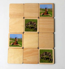 Load image into Gallery viewer, Montessori Wooden Animals Match & Memory Game - 16 Piece Set