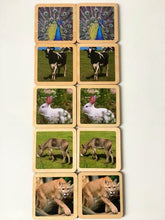 Load image into Gallery viewer, Montessori Wooden Animals Match & Memory Game - 16 Piece Set