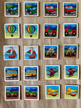 Load image into Gallery viewer, Transportation Matching and Memory Game - Montessori 20 Piece Set