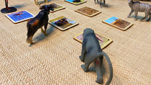 Load image into Gallery viewer, Montessori Forest Animal Matching Game with 2 Part Wooden Cards