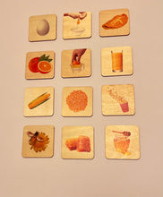 Load image into Gallery viewer, Montessori learning sequence wooden cards| match toys cards perfect for homeschooling.