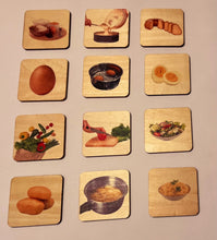 Load image into Gallery viewer, Montessori learning sequence wooden cards| match toys cards perfect for homeschooling.