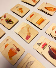 Load image into Gallery viewer, Montessori learning sequence wooden cards| match toys cards perfect for homeschooling.