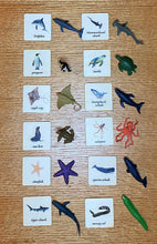 Load image into Gallery viewer, Montessori and Waldorf learning Sea life Animals
